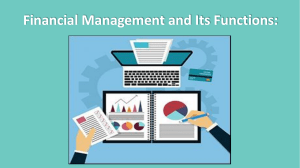 Financial Management and Its Functions