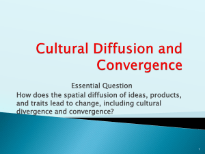 cultural diffusion and convergence