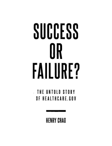 Chao, Henry. Chapter 2 (excerpt) in Success or Failure [55-61]