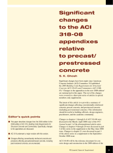 Changes to ACI 318-08