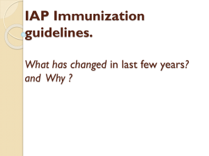 immunization guidelines 2016
