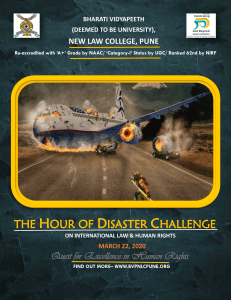 THE HOUR OF DISASTER BROCHURE & RULES