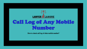 Get Know Procedure for Getting Call Log of Any Mobile Number