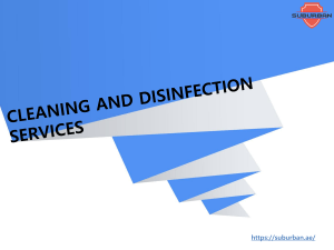 Cleaning and Disinfection in Dubai