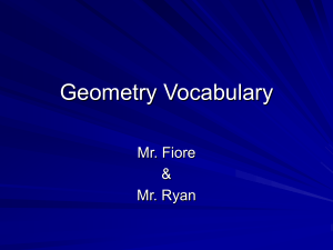 Math Geometry Vocabulary