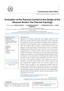 Evaluation of the Thermal Comfort in the Design of the Museum Routes: The Thermal Topology 