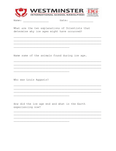 ice age worksheets