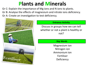 Lesson 4- Plant nutrients