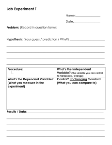 Lab experiment template