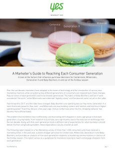 A marketers guide reach each consumer generation Yes Marketing