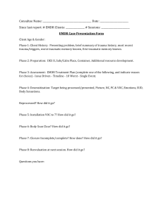 EMDR Case Presentation Form