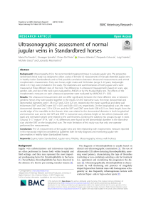 2019 BMC Vet Res Ultrasonographic assessment of normal jugular vein in Standardbred horses