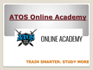ATOS Online Academy PPT