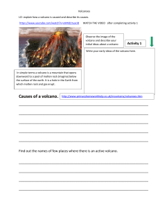 How are volcanoes caused?