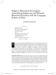 Pidgin as Rhetorical Sovereignty Articul (1)