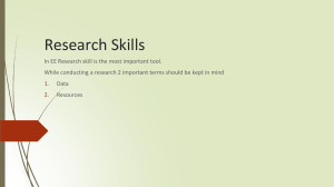 Research Skills for EE-
