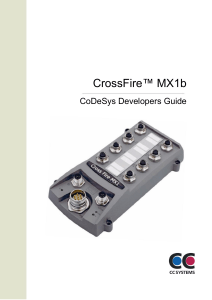CrossFire MX1b - CoDeSys Developers Guide