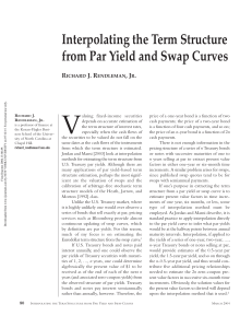 interpolating the term structure from par yield and swap curves