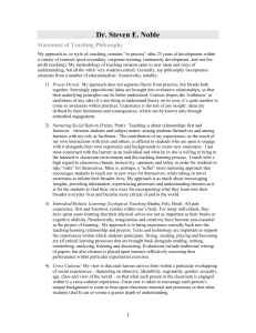 Teaching and Research Statement Adult Ed