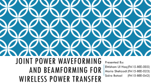 Joint Power Waveforming and Beamforming for