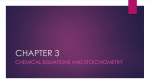 CHAPTER 3 CHEMISTRY