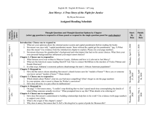2019-2020 Just Mercy Assigned Reading Schedule, Revised