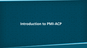 Introduction PMI-ACP