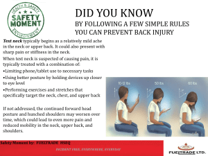 Back Injury Prevention HSE bulletin