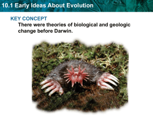 Biology Ch. 10 Notes-Principles of Evolution