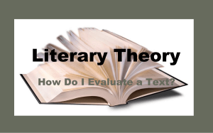 Literary Theory Powerpoint