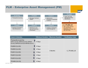 PLM-Enterprise Asset Management(PM)