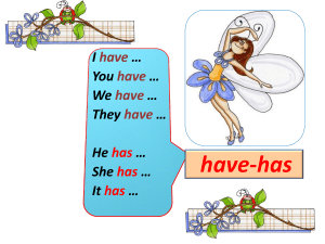 have-has ppt