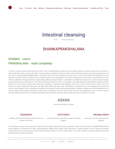 Intestinal cleansing - Kashikriya YogaKashikriya Yoga