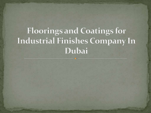 Floorings and Coatings for Industrial Finishes Company In Dubai