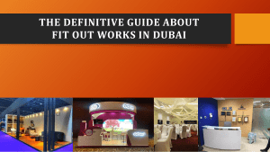 The Definitive Guide About Fit Out Works In Dubai