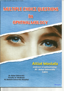 Al-Azhar MCQ Bank of Ophthalmology 2012 عطيات