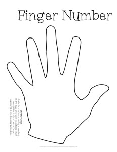 Finger Number Beanbag game