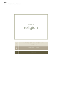 AUS preliminary syllabus studies of religion notes