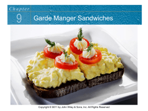GARDE MANGER SANDWICHES