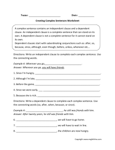 Creating-Complex-Sentences-Worksheet