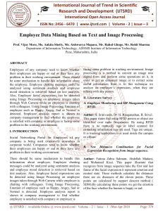 Employee Data Mining Based on Text and Image Processing