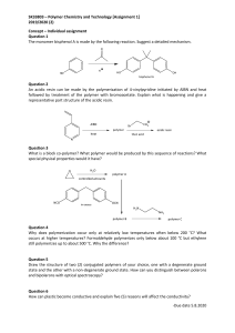 Polymer Chemistry and Technology [SK33803]  - Tugasan 1