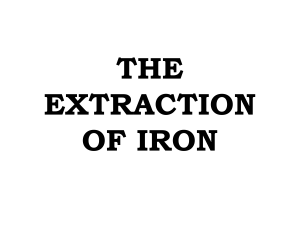 THE EXTRACTION OF IRON