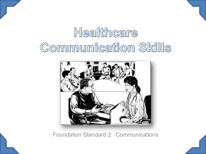 2 PP Healthcare communication skills