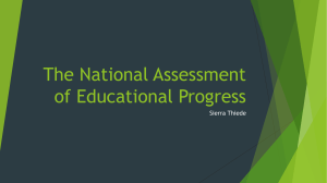 The National Assessment of Educational Progress Presentation 