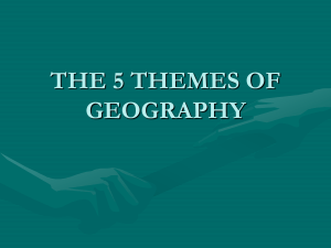 5 themes of Geography notes