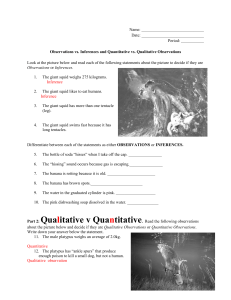Copy of observations and inferences class practice
