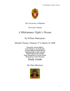Study Guide to A Midsummer Nights Dream