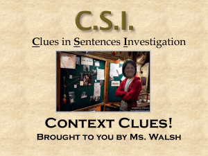 Context Clues Power Point (3)