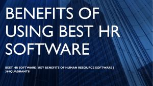 Best HR Software | Benefits of Using Best Human Resource Software | 360Quadrants